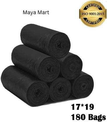Maya Mart Trash Bags 17x19 180 Small 6 L Garbage Bag  Pack Of 180