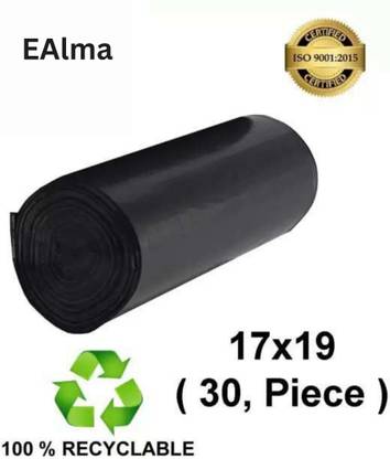 EAlma GARBAGE BAG 17X19 PACK1(30PIECE) Small 6 L Garbage Bag  Pack Of 30