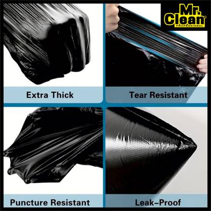MCP Biodegradable Bags(19x22 Inches)Black | Disposable Bags Pack of 7 Medium 20 L Garbage Bag  Pack Of 240
