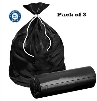 Manrav Medium size Garbage Bags 1921 (3roll) 90pcs Medium 15 L Garbage Bag  Pack Of 90