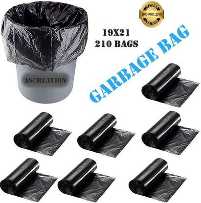 SAISWAR Dustbin Covers Clean Home Biodegradable Garbage bags 210 Pcs Medium 12 L Medium 12 L Garbage Bag  Pack Of 210