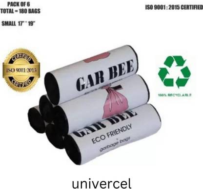 univercel 17*19 Inches Small 6 L Garbage Bag  Pack Of 180