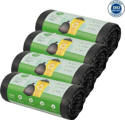 KITCHCRAFTS Garbage Trash Bag for Dustbin | Medium 19 X 21 Inches I 120 Pcs Medium 10 L Garbage Bag  Pack Of 120