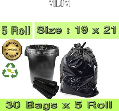 VILOM biodegradable and ecofriendly garbage bags Medium 8 L Garbage Bag  Pack Of 150