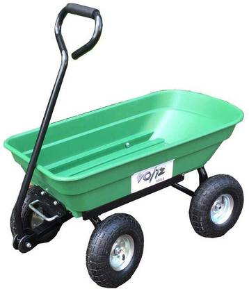 VOLTZ TC217 120KG 75 Litre Garden Cart Heavy Duty 4 Wheel Trolley Dump Wheelbarrow Yard Cart Garden Cart