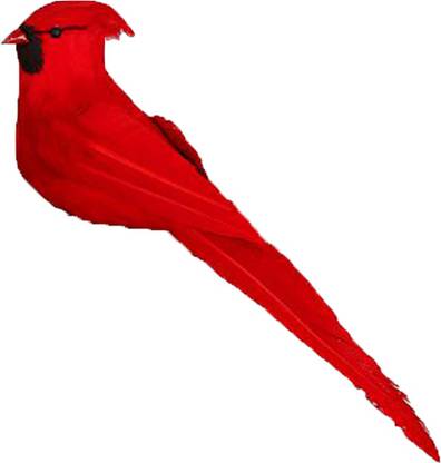 BNF Simulation Red Bird Figurine for Beautiful Home Garden Art Garden Gnome
