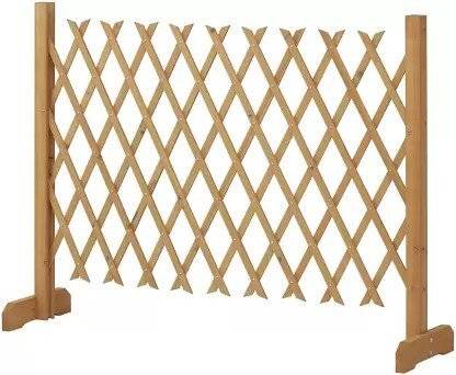 Takasho Wooden Garden Foldable Fence Net Barrier Heavy Duty Edging For Spring Garden 0.9 m Fence Picket