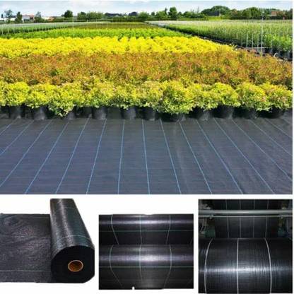 AGRITECH Weed Mat 1 Meter (3.25 Feet) Width 50 Meter (160 Feet) Length 110 GSM Mat Garden Mulch