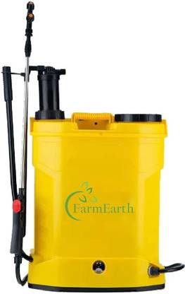 FarmEarth Super Agriculture Battery Sprayer Pump Knapsack Garden Sprayer Capacity 16 LTR, 12V/8Amp 16 L Backpack Sprayer