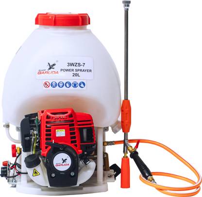 Sharp Garuda Power Sprayer 36cc 4Stroke Petrol Engine|Agricultural,Garden,Commercial Machine 20 L Backpack Sprayer