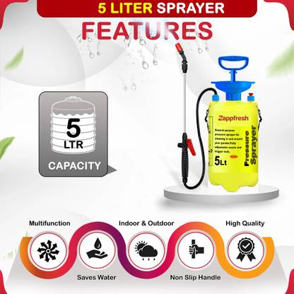 shakti MANUAL SPRAY MACHINE FOR HOME HAND SANITIZER 5 L Hand Held Sprayer