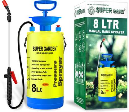 Super Garden GARDEN USED FOR MULTIPLE APPLICATION LIKE SPRAY ON PLANTS ETC 8 L Hand Held Sprayer