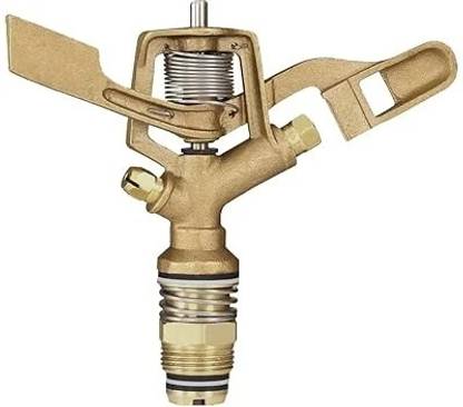Implemental Brass Automatic Rotating Sprinkler with Nozzle Thread - 3/4INCH 2 L Hose-end Sprayer