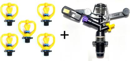 VAYAL IRRIGATIONS Butterfly Sprinkler/ Sprayer 20 mm Agriculture/ Lawn 360 Degree | 15 Feet Radius 100 L Hose-end Sprayer