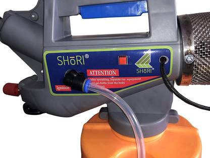 शोरी Combo Pack of Fogging Machine with 4 Gas Can and 1 Litre Chemical 1 L हैंड हेल्ड स्प्रेयर