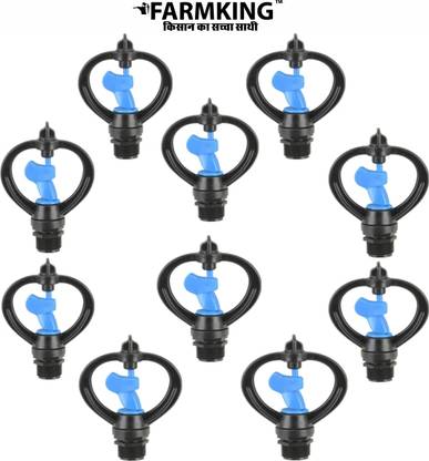 FARMKING 10pcs Water Sprinkler for Garden/Irrigation/Poultry Farm/Green House Thread 1/2" 100 L Hose-end Sprayer