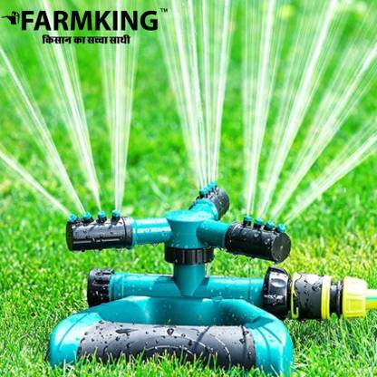 FARMKING Automatic 360 ° Rotating Adjustable Garden Sprinkler 100 L Hose-end Sprayer