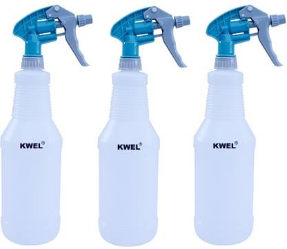 KWEL Car Detailing Unbreakable Empty Spray Bottles Double-Shot Trigger(Aqua)pack of 3 1 L Hand Held Sprayer