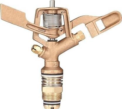 Implemental Brass Automatic Rotating Sprinkler with Nozzle Thread - 1/2 INCH 2 L Hose-end Sprayer