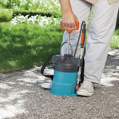 Gardena Pressure Sprayer Foot Large Refill Opening Scale for Mixing Shoulder Strap 2 L Hose-end Sprayer