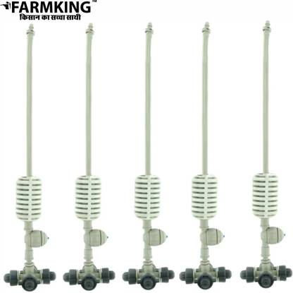 FARMKING (5pcs) Irrigation Fogger System 4 Way Fogger Assembly Unit with Check Valve 100 L Hose-end Sprayer