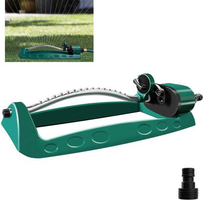 Appster Oscillating Water Sprinklers for Garden Lawn Automatic Adjustable 180° Sprinkler 100 L Hose-end Sprayer