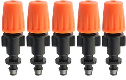 Appster 5pcs Drip Irrigation Misting Nozzles Dripper Spray Emitters Sprinkler Fogger 100 L Hose-end Sprayer