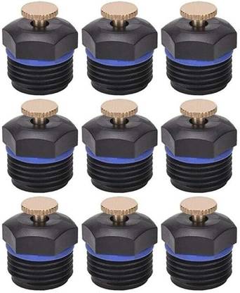 Appster 10Pcs Drip Irrigation Misting Nozzles 1/2" Adjustable 360° Mist Sprinkler Heads 100 L Hose-end Sprayer
