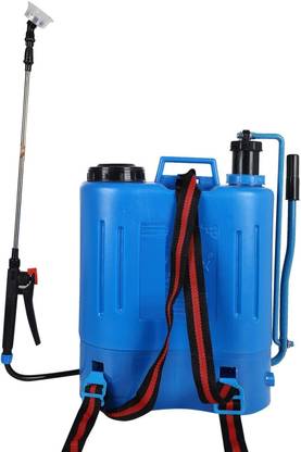 Crewbolt Manual Sprayer Agriculture Gardening Sanitizer Pump 16 LITERS Pressure Tank Blue 16 L Backpack Sprayer