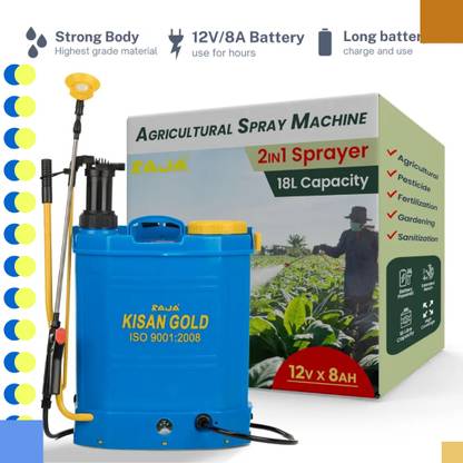 Zappfresh 2 in 1 Spray Machine 12v Battery Sprayer Agriculture spray pump Kheti Spray-639 16 L Backpack Sprayer