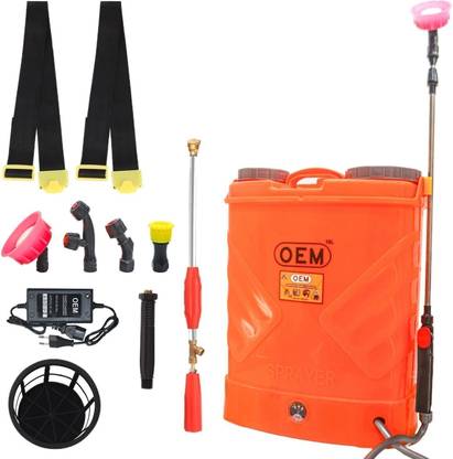 OEM Battery Knapsack Sprayer 16L 12V8A ( 20 Tanks Spray in Full Charge) Agriculture Garden and sanitization use 16 L Backpack Sprayer