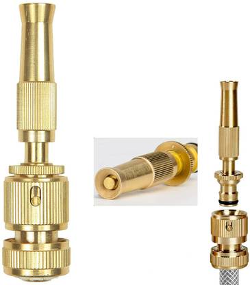 NIKTION Brass Nozzle Water Spray Gun Hose Nozzles Pipe For Gardening And Washing 0 L Hose-end Sprayer