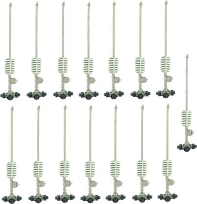 Appster (15pcs) Irrigation Fogger System 4 Way Fogger Assembly Unit with Check Valve 100 L Hose-end Sprayer