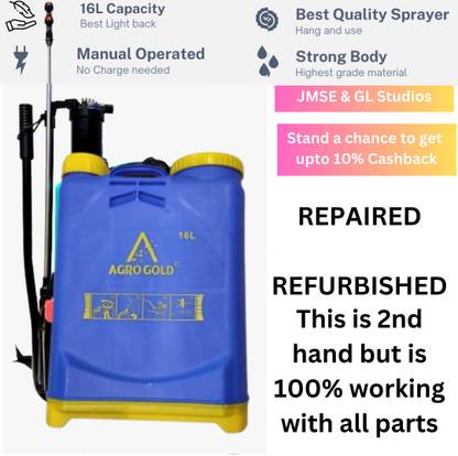 AgroGold Manual Agriculture Spray Pump Spray Machine 16 Liter Garden Sprayer Pump _ 11 16 L Backpack Sprayer