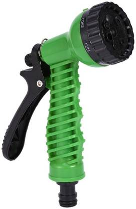 FERNSFLY Plastic 7 Pattern High Pressure Garden Hose Nozzle Water Spray Gun (Green) 50 L Hose-end Sprayer