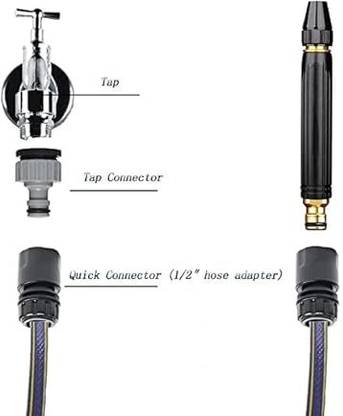NEWSPARSH Vinay Water spray gun with pressure pipe connector for tap 0 L Hand Held Sprayer