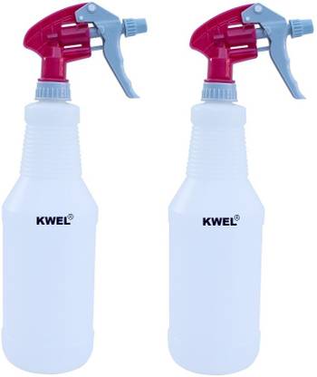 KWEL Car Detailing Unbreakable Empty Spray Bottles Double-Shot Trigger(Pink)pack of 2 1 L Hand Held Sprayer