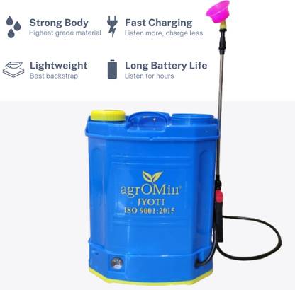 AGROMILL PREMIUM Battery Agriculture sprayer pump machine 7 Day Warranty ISO 12V 8A 8 16 L Backpack Sprayer