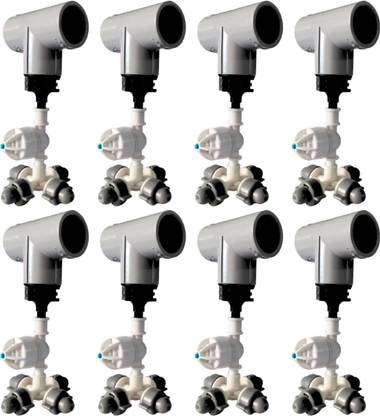 VAYAL IRRIGATIONS ® 20 mm 4 Way Threaded Fogger Assembly Unit | Mist Cooling System | Poultry Farm 28 L Hose-end Sprayer