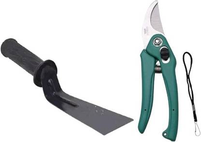 GPAP Pack of 2 Pcs 2inchi Khurpi and Prunar Cutter. Garden Tool Kit