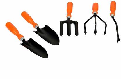 GO HOOKED GARDENING TOOLS KIT FOR ALL YOUR GARDENING NEEDS (ORANGE & BLACK) Garden Tool Kit