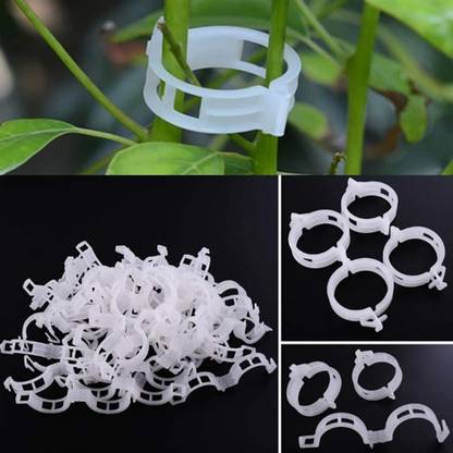 ecofynd 50 Pcs Plant Support Garden Clips, Trellis Clips, Tomato Trellis Clips Garden Tool Kit