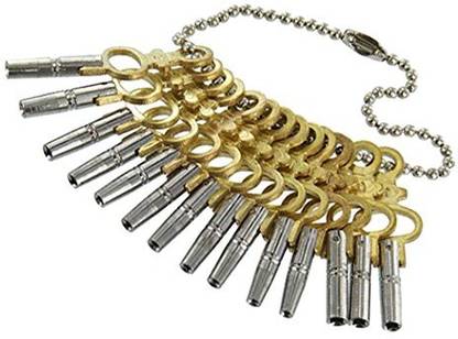 BRASS BLESSING Universal POCKET Watch Key Set - 14 pcs Key Set (5022) 1-piece Watch Repair Kit