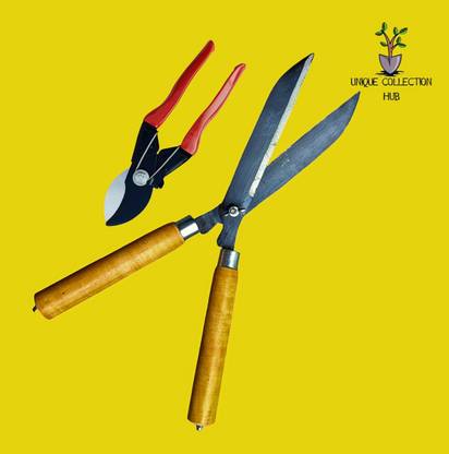 Unique Collection Hub Heavy duty Black carbon steel Hedge shear with Double cut cutter for gardening Garden Tool Kit