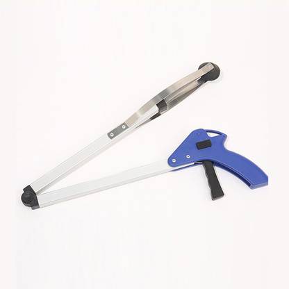 KUBER INDUSTRIES Extending Garbage Picker|Foldable Helping Hand Tool (Blue) Garden Tool Kit