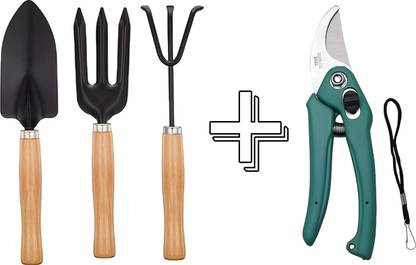 Oblivion Garden Tool Combo: Scissors, Cultivator, Trowel & Fork (Set Of 3) Garden Tool Kit