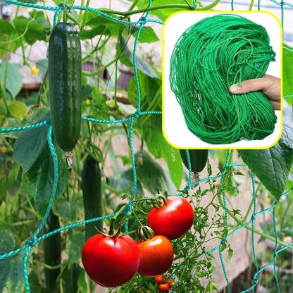ecofynd Garden Trellis Netting for Climbing Plants Outdoor, 6x3 ft Plant Creeper Net Garden Tool Kit