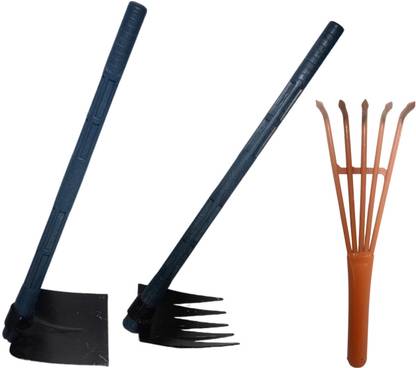 MEENA ENTERPRISES Agriculture Hoe,Garden Hoe,Agricuture Tool,Weeder Remover With Unbrackble Handle Garden Tool Kit