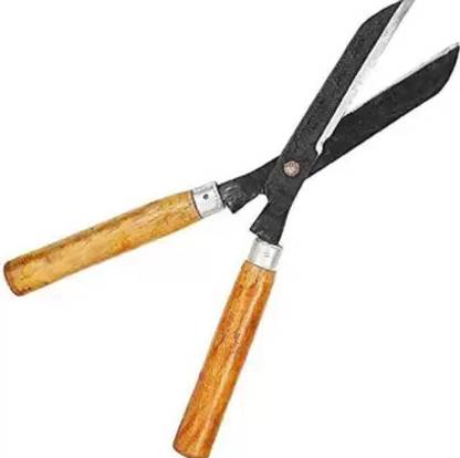 IAGT Pruning Scissors Hedge Shears with Long Wooden Handle for Garden Garden Tool Kit