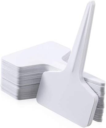 HANNEA White Plant Label Plant Name Tag PP Plastic Reusable Plant Name Garden Tool Kit